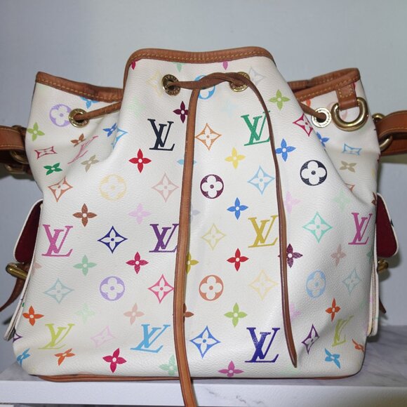 Louis Vuitton Monogram Multicolore Petit Noe (white) Murakami - Picture 1 of 12